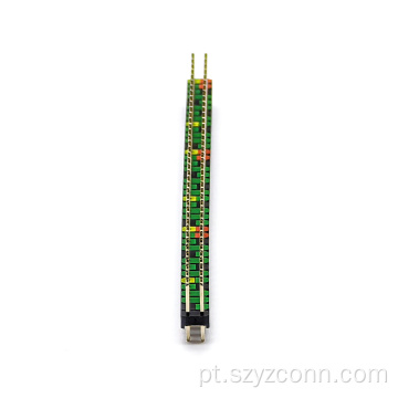 Conector de cabeçalho de pino de 2,54 mm fileira dupla reta